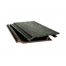 Фасадная доска из ДПК Extrawood 3D Bark, Black Onyx (Черный Оникс), глубокое тиснение